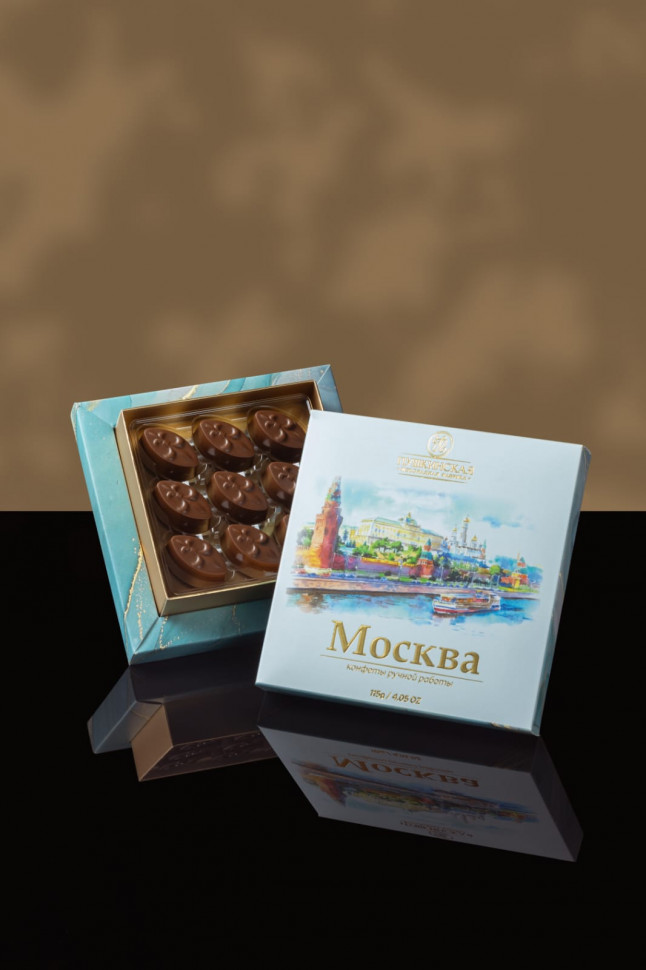  Пушкинская фабрика Конфеты Миндаль (Москва), 115г(голубая коробка) в Армавире