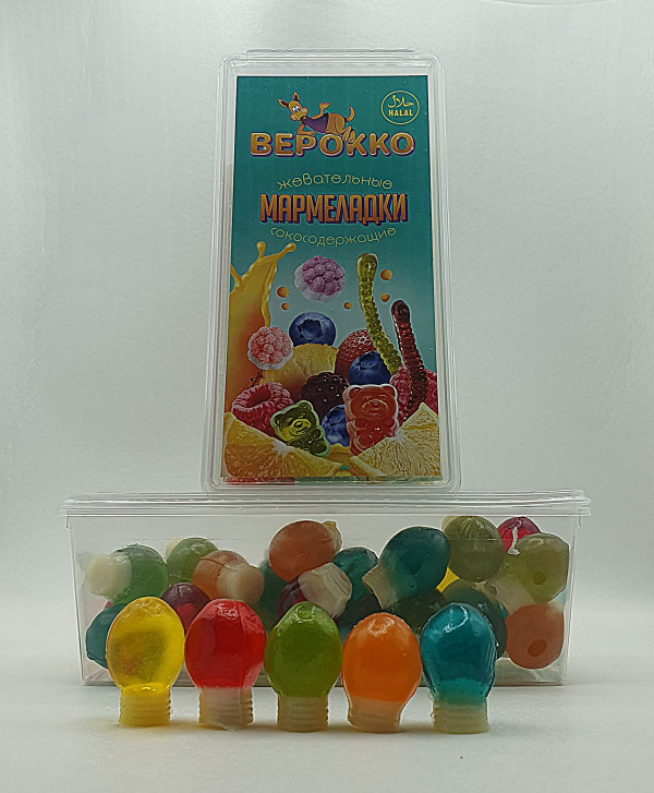№2 Жевательный мармелад Лампочки, 250г      в Армавире